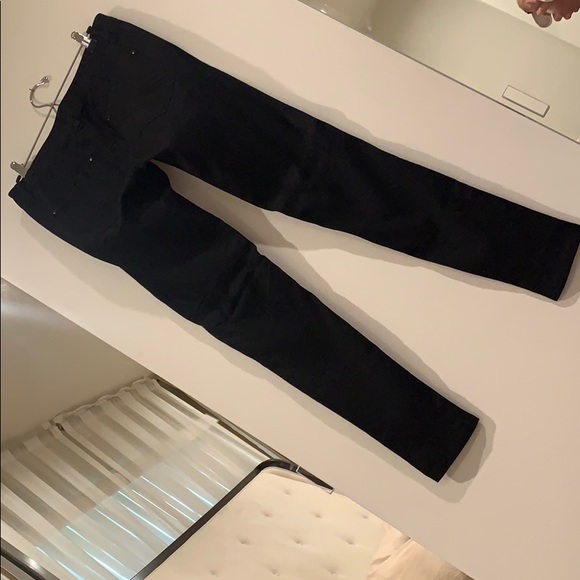 AQUA - Black and White ankle pants - Picture 2 of 4